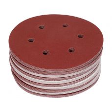 Круг шлиф./липучке перф. 6 отверстий 150мм Р180 50шт  (YT-834587)