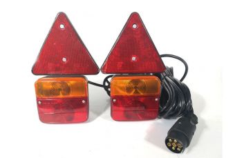 Magnētiskās piekabes gaismas | ar trīsstūrveida atstarotājiem (MTL101C)