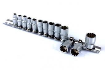 Комплект головок, замок "Spline" | 6,3 мм (1/4 ") привод | 13 шт. (KR144013)