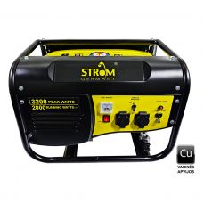 Benzīna ģenerators 3200W, 230V STROM® (ST4000E)