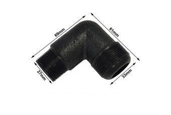 Колено трубчатое (раздвоенное) для трехфазных воздушных компрессоров STROM (ELBOW0,6(2X)