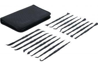 Пластиковый скребок и крючки / кусачки для прокладок | набор инструментов для демонтажа | 16 шт (70919)