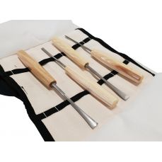 Набор деревянных зубил с гравировкой | 60 Cr-V | 4 шт.. (W4C)