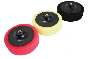 Набор полировальных дисков | черный / оранжевый / желтый | М14 | 150 мм (CB018)