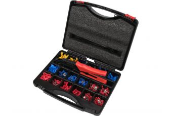 КОМПЛЕКТ ЭЛЕКТРИЧЕСКИХ РАЗЪЕМОВ С ОБЖИМНЫМ УСТРОЙСТВОМ. НАБОР | 551 ЭЛЕМЕНТ (YT-068920)