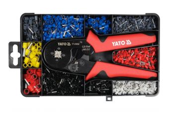 Клещи для опрессовки соединений | с набором | от 0,25 до 10 мм² | 1200 шт. (YT-23052)