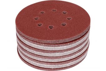 Круг шлиф./липучке перф. 8 отверстий 150мм Р80 50шт  (YT-834593)