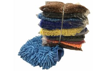 Салфетка для мытья автомобиля / перчатки | синель | различные цвета (H6236)