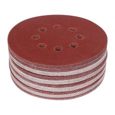 Круг шлиф./липучке перф. 8 отверстий 150мм Р120 50шт  (YT-834595)