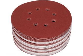Круг шлиф./липучке перф. 8 отверстий 150мм Р180 50шт  (YT-834597)