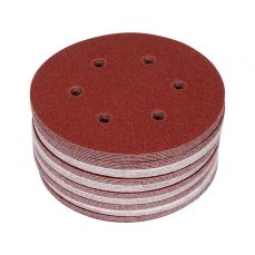 Круг шлиф./липучке перф. 6 отверстий 150мм Р60 50шт  (YT-834582)