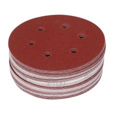 Круг шлиф./липучке перф. 6 отверстий 150мм Р100 50шт  (YT-834584)