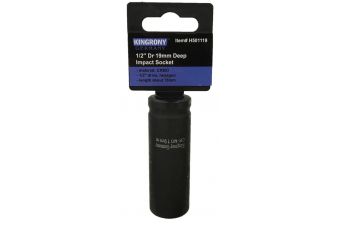 Hexagonal impact socket long | 12.5 mm (1/2") | 19 mm (H501119)