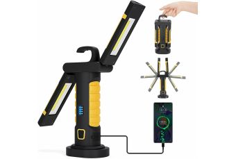 Portable Magnetic Work Light | COB chip + CREE XPG | 2 COB | 1200 lm (PWL2M)