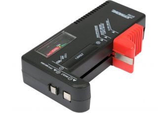 Тестер для всех типов аккумуляторов с номинальным напряжением 1,5В и 9В. (81700)