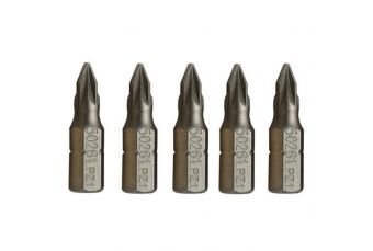 Насадка PZ 1/4" (6,3 мм), 5шт - PZ #2 x 25 мм(SC59262)