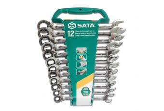 Набор реверсивных ключей (12шт)(8-19мм) (ST08044)