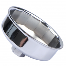 Oil filter cap - 73-74 mm, 14-sided (1/2) nickel-plated (CL709113)