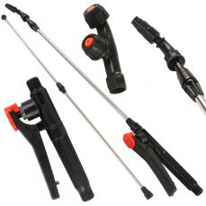 Teleskopiskais smidzināšanas stienis ar rokturi un uzgaļiem (M8020309)