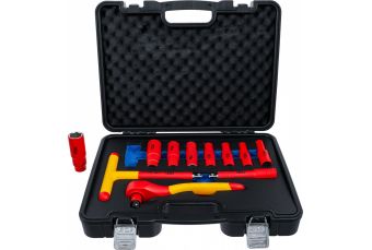 Набор торцевых головок VDE | Привод 12,5 мм (1/2 дюйма) | 10 - 24 мм | 11 шт. (7145)