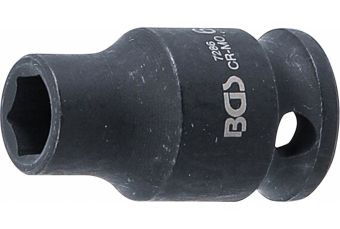 Ударная головка, шестигранник | Привод 6,3 мм (1/4 дюйма) | 6 мм (7286)