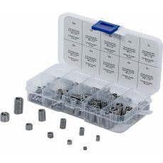 Ассортимент вставок для ремонта резьбы | Нержавеющая сталь | 150 шт. (74506)