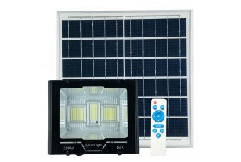 Autonomais gaismeklis 200W  ar saules paneli un gaismas sensoru (LU42200W)