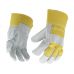 Cow split leather gloves size 10 (74005)