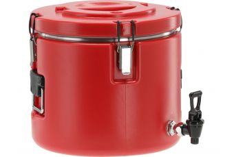 Термос для перевозки продуктов питания круглый | одним касанием | 15л (YG-09231)