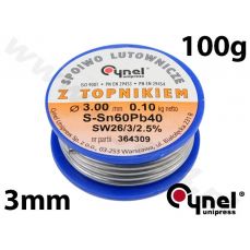 Свинцовая проволока Ø 3,00 мм. 100 г с флюсом (76826)