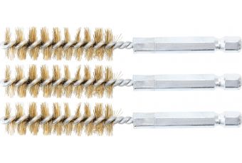 Латунная щетка | 14 мм | Привод 6,3 мм (1/4 дюйма) | 3 шт. (3078-14-М)