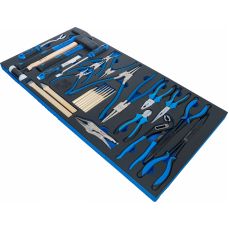 Лоток для инструментов XL: набор молотков, плоскогубцев и долот | 28 шт. (4793)
