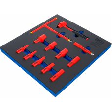 Лоток для инструментов 2/3: Набор головок VDE | Привод 10 мм (3/8") | 7 - 22 мм | 12 шт. (70213)