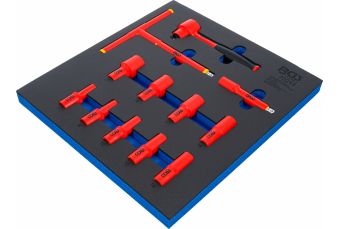 Лоток для инструментов 2/3: Набор головок VDE | Привод 10 мм (3/8") | 7 - 22 мм | 12 шт. (70213)