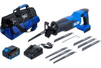 Cordless Reciprocating Saw Set | brushless | 18 V | with rechargeable Battery and Quick Charger (7393)
