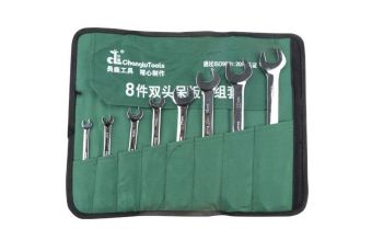 Atvērtu galvu uzgriežņu atslēgu komplekts DIN3110, 8 gab. (6–24 mm) (CL401408)