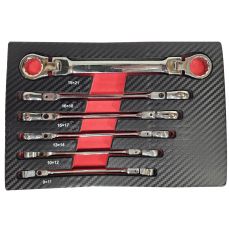 Набор петлевых двухсторонних ключей | Петли | 9 - 21 мм | 6 шт. (ПДС6)