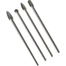 Набор из 4 твердосплавных фрез с длинным хвостовиком (SK8170)