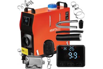 Dīzeļgāzes gaisa sildītājs "WEBASTO" 9 kW, 12 V Kraft&Dele (KD11782)