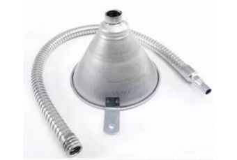 Metāla piltuve ar noņemamu elastīgu cauruli | Heavy Duty (MF350)