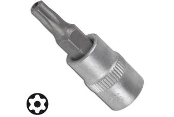 1/4" T40 socket with hole (FC2608-T40)