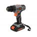 Drill driver 20v, 26 nm - 2x battery 2 ah (78082)