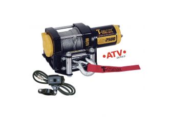 Лебедка электрическая 12V 2500LBS/1134KG (металлический трос) (ATWPRO2500)