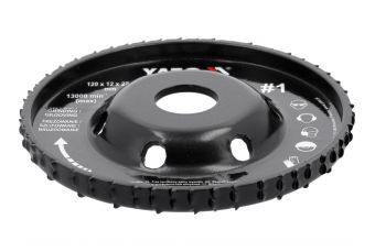 Диск-фреза шлифовальный выпуклый 120х12 мм №1 для УШМ (YT-59182)