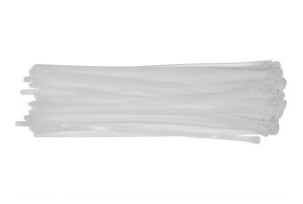 Pievilkšanas siksnas baltas | 7.6X350 mm | 50 gab (YT-70666)