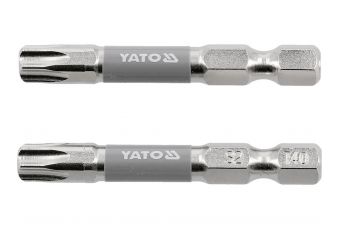 Головка | 6,3 мм (1/4 дюйма) | С2 Ни | Т-Стар (Torx) T40 | 50 мм | 2 шт. (YT-78036)