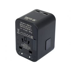 АДАПТЕР ДЛЯ ПУТЕШЕСТВИЙ ДЛЯ БОЛЕЕ ЧЕМ 150 СТРАН USB-C PD 65W (YT-81303)
