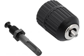 Бесключевой сверлильный патрон | с адаптером SDS | 1,5-13 мм | 1/2"-20UNF (YT-820305)