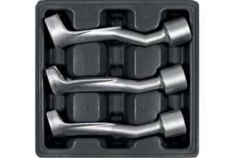 Набор из трех ключей для топливных форсунок и насосов | 12,5 mm (1/2") | 14 - 17 - 19 mm (YT-17619)