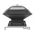 Steel fire pit with lid 45*45cm (99715)